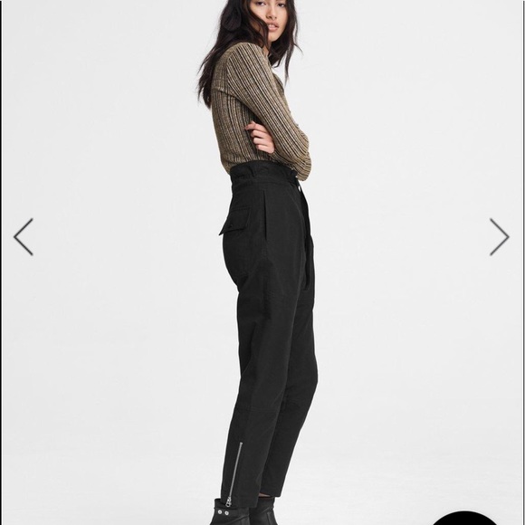 rag & bone Belted Hunter Cupro Blend Pant - Picture 3 of 6